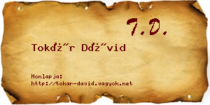 Tokár Dávid névjegykártya